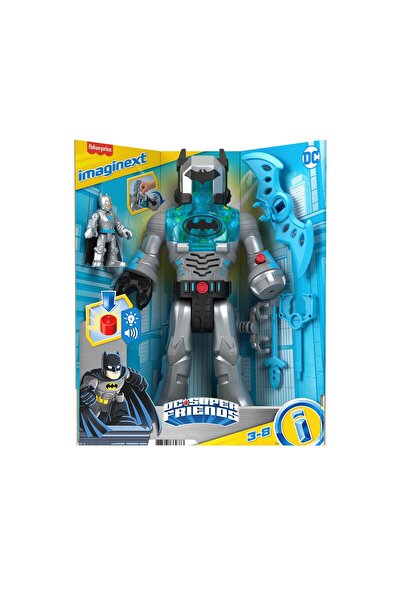 DC FISHER PRICE IMAGINEXT SUPER FRIENDS ROBOT BATMAN IN COSTUM GRI 30CM