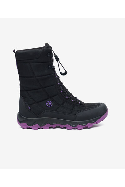 Greyder Kadın Siyah Mor Su Geçirmez Outdoor Kar Botu 5K2GC00172