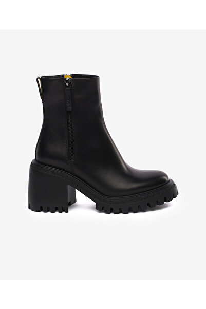 Greyder Kadın Siyah Hakiki Deri Topuklu Bot 5K2DB35281
