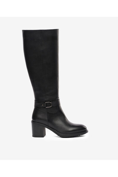 Greyder Women's Black Genuine Leather Boots 5K2Uc59304