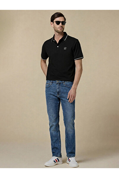 Mannerism Navy Blue Slim Fit Denim Jeans