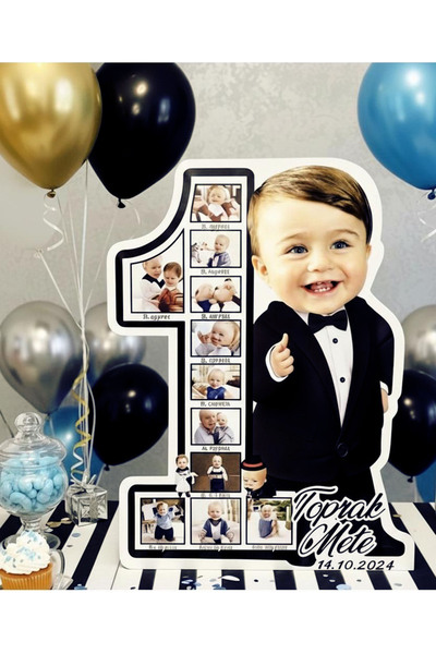 Xbedi Doğum Günü 1 Yaş Ayaklı Pano -50 Cm