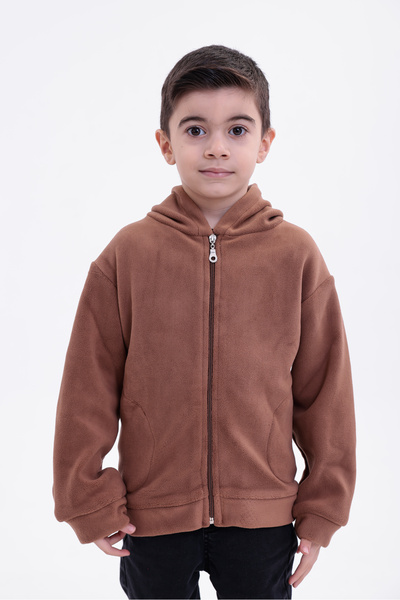 ROBA Hooded, Pocketed, Double-Sided Fleece, Children's Sweat Rb-660
