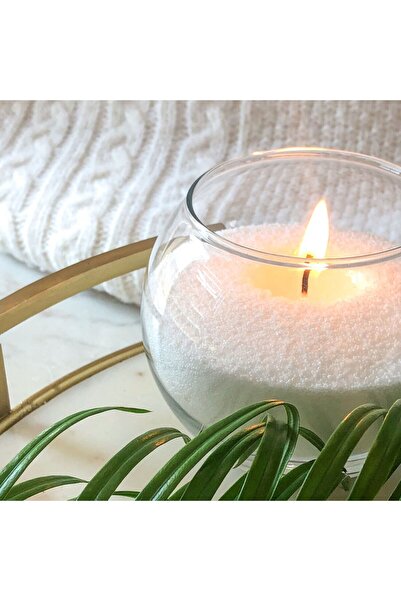 BlueDaisyCandle 3 Kg Kokusuz Beyaz Inci Tozu Mum ( 75 Adet 20 Cm Fitil Ile ) Beyaz Toz Mum, Mum Kandil