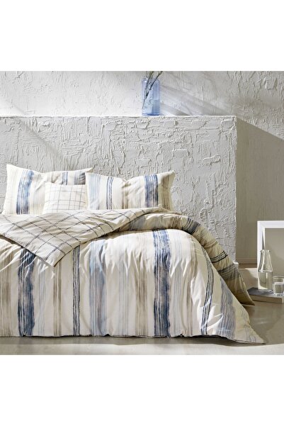 Taç Doris Ranforce Double Duvet Cover Set Blue