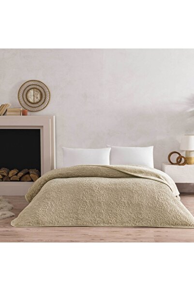 Taç Doressa Çift Kişilik Battaniye Camel