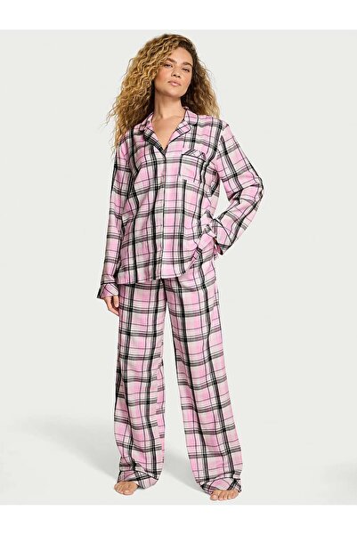 Victoria's Secret Flannel Uzun Pijama Takımı