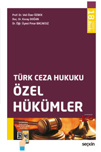Seçkin Yayıncılık Türk Ceza Hukuku Özel Hükümler Prof. Dr. Veli Özer Özbek,Do...