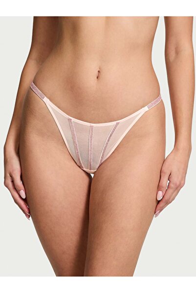 Victoria's Secret Transparan Işıltılı Tanga