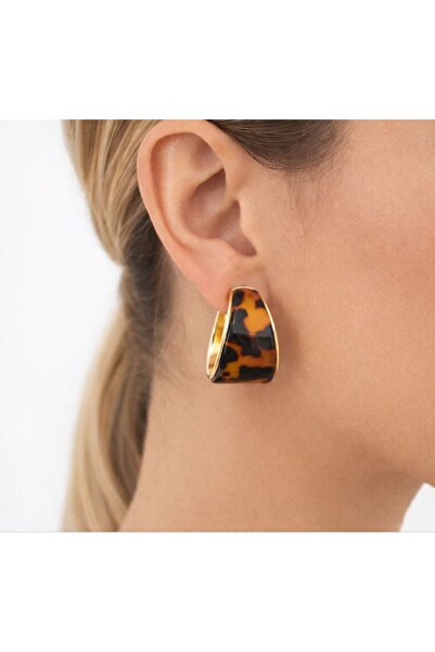 Goche New Luxury Leopard Pattern Gold Hoop Earrings – Bold Shape Stylish Design