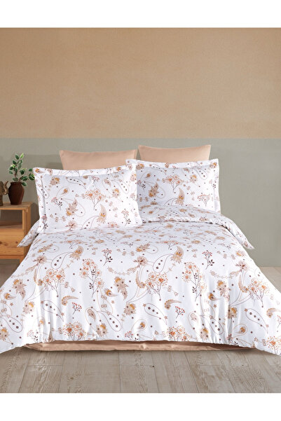 NazeninHome Satin 100% Cotton Single Duvet Cover Set Liselotte