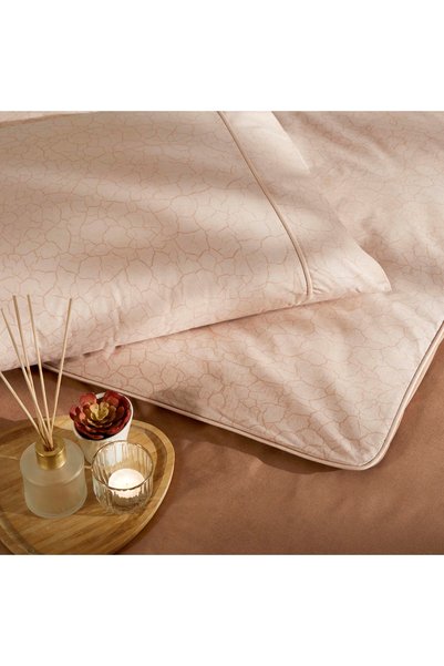 Taç Riven Bias Double Duvet Cover Set Tan