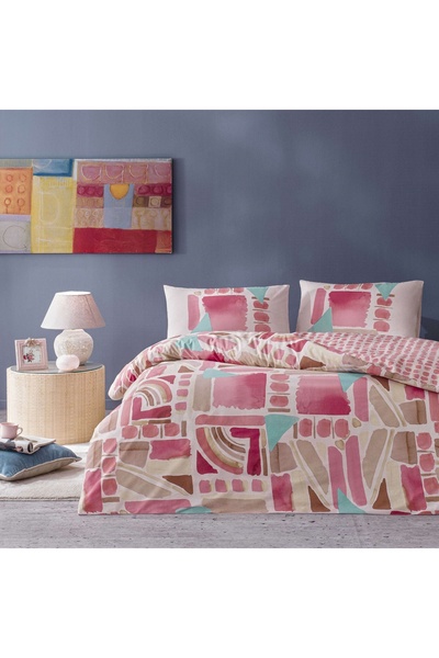 Taç Pink Crown Holden Ranforce Single Duvet Cover Set
