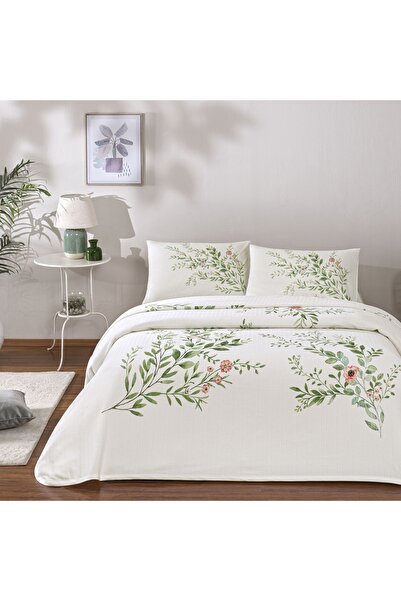 Taç Green Bloomy İncijöy Taki Two Person Crown Printed