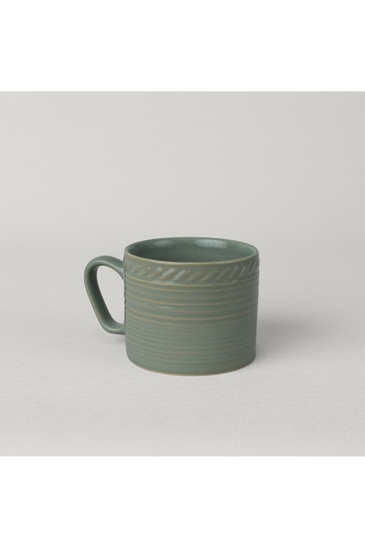 Linens Ringa Stoneware 250 ml Kupa Yeşil