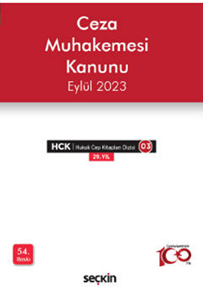Seçkin Yayıncılık Ceza Muhakemesi Kanunu Seçkin 54. Baskı, Eylül 2023