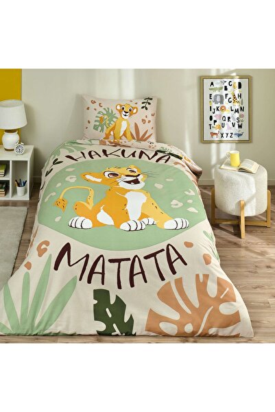 Taç Taç Lisanslı Lion King Tek Kişilik Pamuk Nevresim Takımı