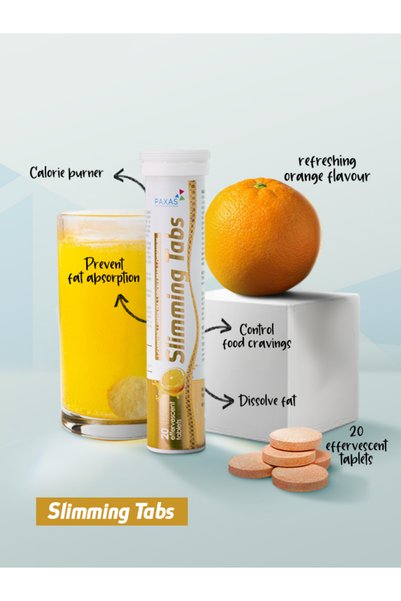 Paxas Slimming Tabs, 20 Effervescent Tablets