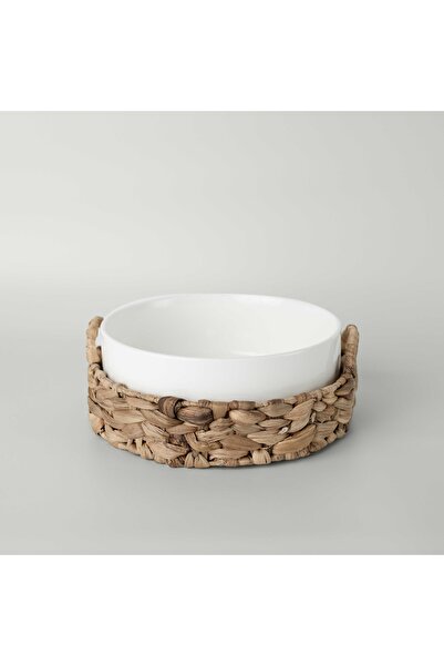 Linens Straw Porselen 27,7x10 cm Sunum Kasesi