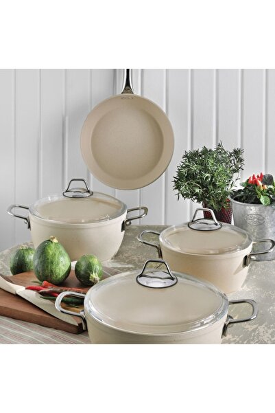 Pierre Cardin Graniks Metal Sapli 7 Parça Tencere Seti