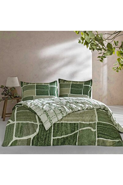Taç Taç Reborn Lumea Bamboo Double Duvet Cover Set Green