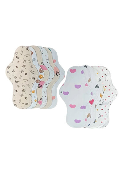 Ponped Bambu Yıkanabilir Doğal Kadın Pedi 12'li ( Xl Boy )