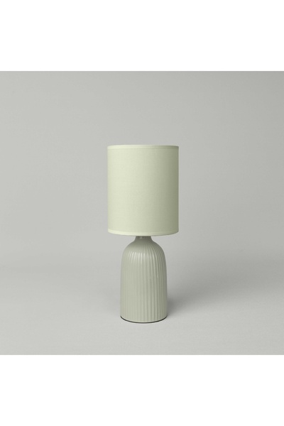 Linens Tilla Seramik 36x15 cm Abajur Yeşil