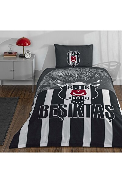 Taç Licensed Bjk Şanslı Kartal Duvet Cover Set for Single Bed