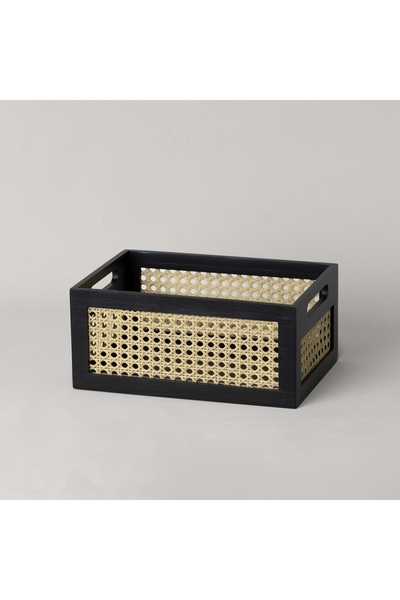 Linens Luther 29X20X13 cm Düzenleyici Sepet Siyah