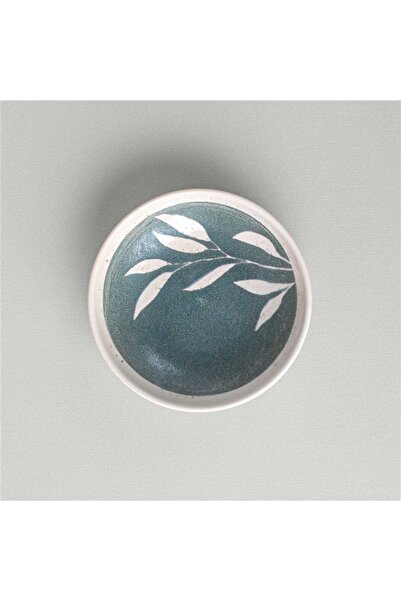 Linens Daphne Seramik 13 cm Çerezlik Yeşil