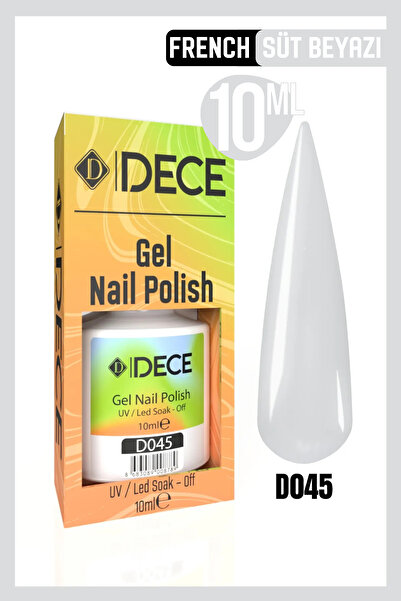 d dece Kalıcı Oje Uv Led D045 (RAKI BEYAZI) 10ml