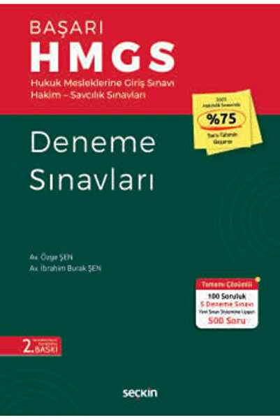 Seçkin Yayıncılık BAŞARI - HMGS Deneme Sınavları Özge Şen,İbrahim Burak Şen 2...