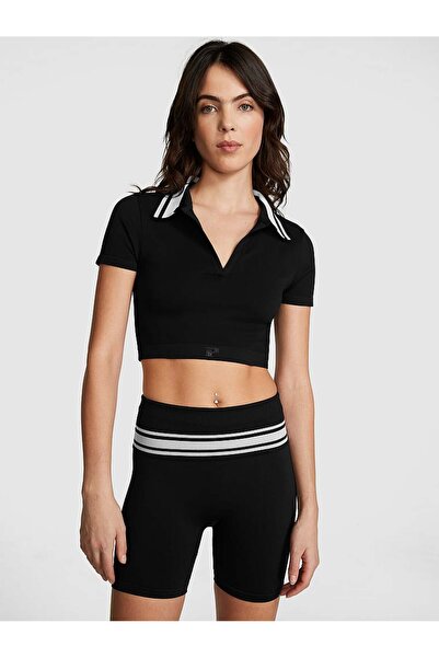 PINK Seamless Katlanabilir Biker Tayt