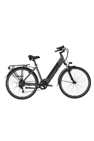 Bisan MOON ELEKTRİKLİ BİSİKLET 47CM V 28 JANT 7 VİTES METALİK GRİ SİYAH