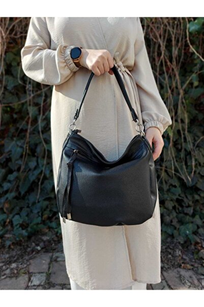 HBS Kadın Siyah Omuz Çantası