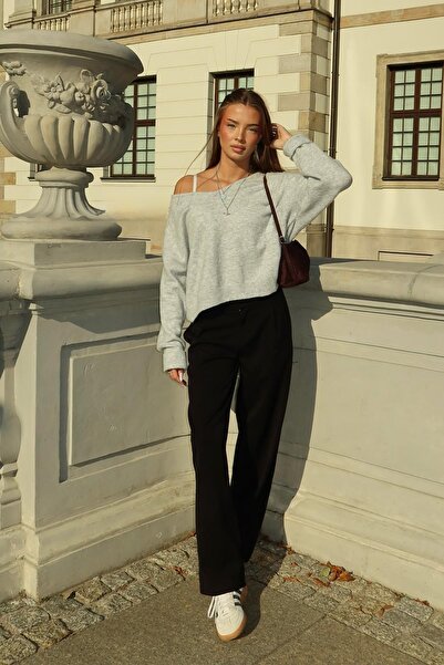 Bershka V yaka yumuşak dokunuşlu kazak