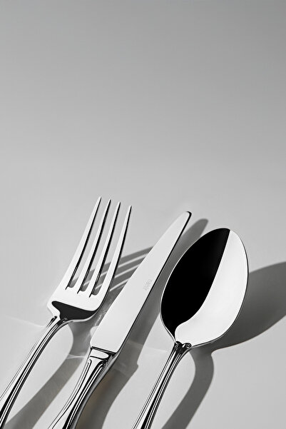 Nehir Lalezar Sade 6-Person 18-Piece Boxed Dessert Cutlery Set