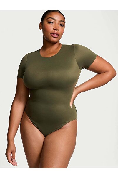 Victoria's Secret Feathersoft Essentials Kısa Kollu Bodysuit
