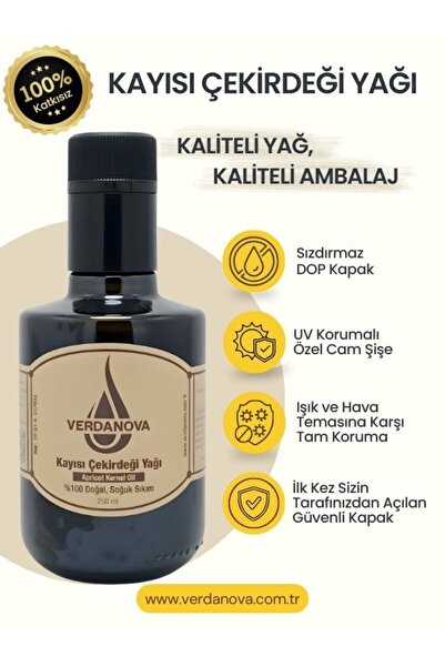 Kayısı Çekirdeği Yağı - 250 ml - Soğuk Sıkım - %100