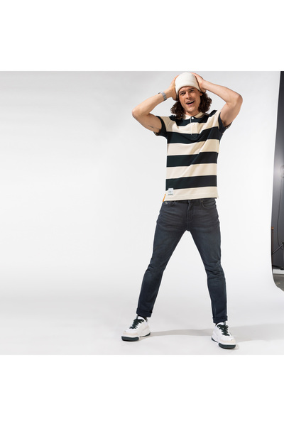 Lacoste Erkek Slim Fit Lacivert Jean Pantolon