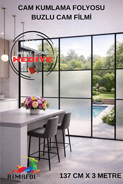 RİMAFOL Folie de înghețat pentru geamuri din sticlă pentru birou - casă - buc...