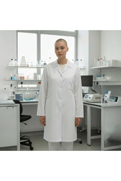 Dinçer Atakan İş Elbiseleri مريلة عمل نسائية بيضاء للأطباء والمعلمين