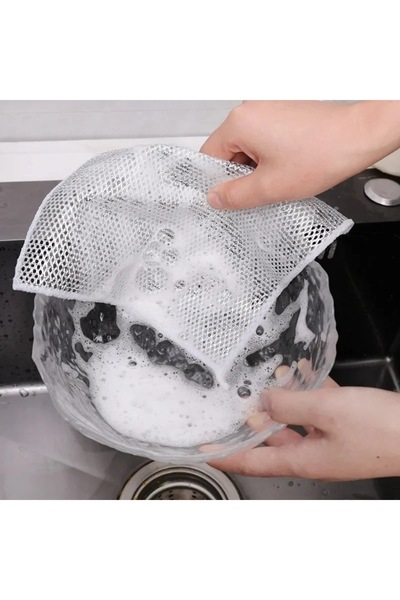 2B Bazaar 1 Adet Çok Fonksiyonlu Temizlik Bezi Kir Çıkartıcı Bez Teli Kir Pas...