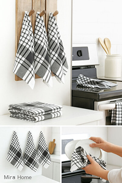 Hepsine Rakip 5-Pack Kitchen Drying Cloth German Napkin Cotton 50X70 cm