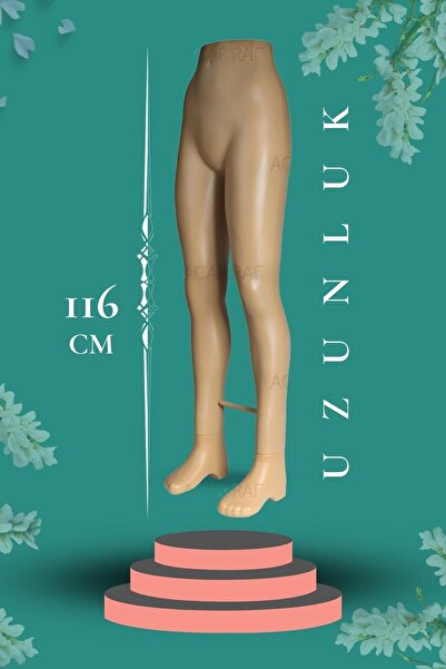 Acar Raf Pantolon Mankeni Cansız Vitrin Mankeni Ten Rengi