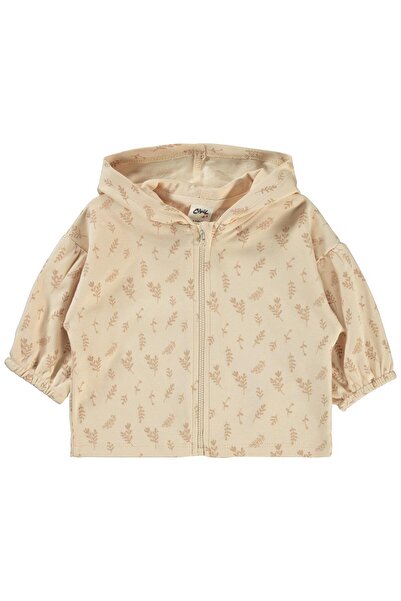 Civil Baby Kabartmalı Yaprak Empirme 6-18 Ay Hırka - Fil Dişi 12-18 Ay