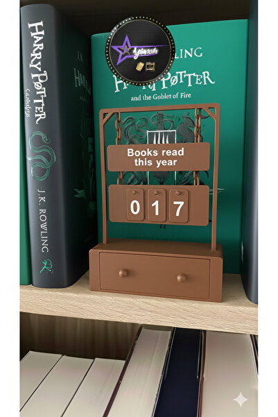 aysanova Book Reading Counter, Books I'Ve Read This Year Counter Stand, Book ...