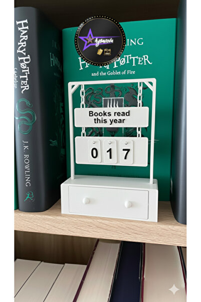aysanova Book Reading Counter, Books I'Ve Read This Year Counter Stand, Book ...