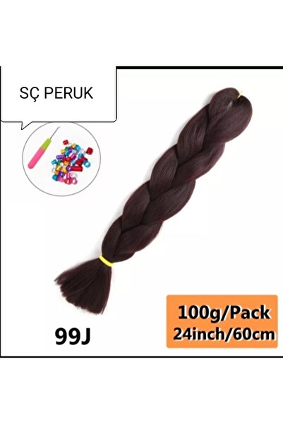 SÇ PERUK No 99 J..100 Gr 60 Cmafrika Örgüsüafrika Tiwist Örgülük