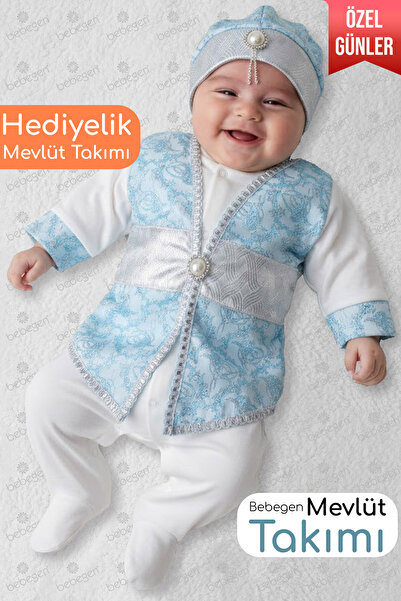 bebegen Tuğra Mavi Şehzade Bebek Mevlüt Tulumu